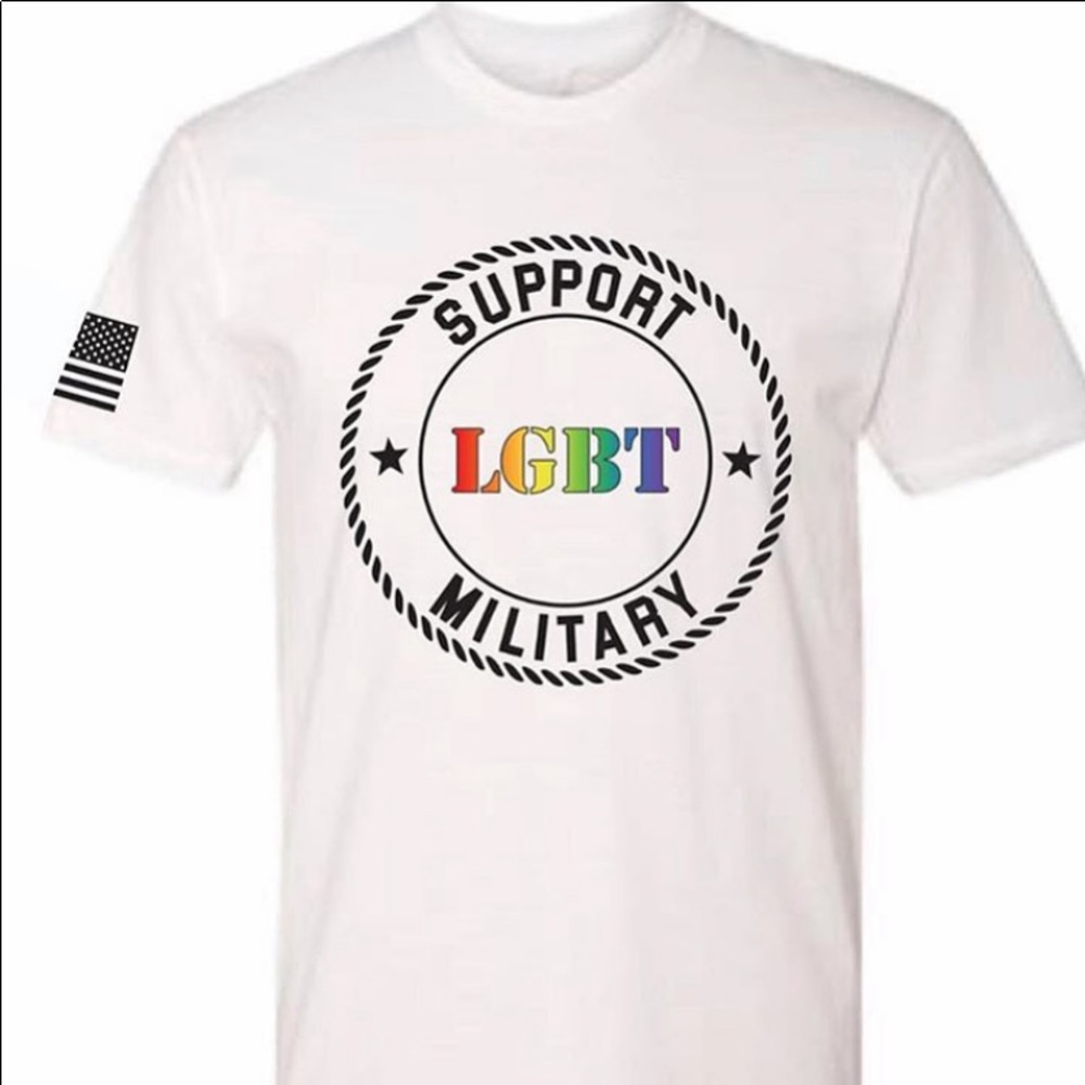 Support LGBT Military T Shirt - Gay Pride 🏳️‍🌈